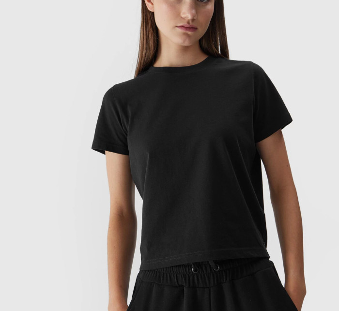Dámské tričko z organické bavlny 4FWAW23TTSHF1169-20S černé - 4F