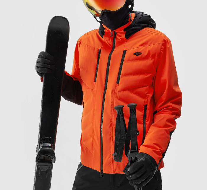 Pánská lyžařská helma s vestavěnými brýlemi 4FWAW23AHELM034-20S černá - 4F