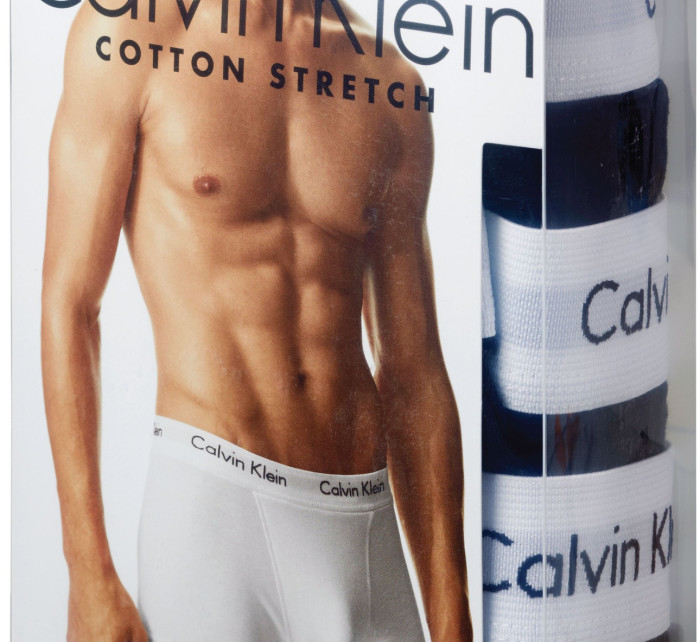 Pánské slipy 3 Pack Briefs Cotton Stretch 0000U2661G998 černá/bílá/šedá - Calvin Klein