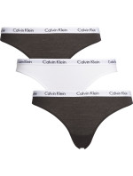 Dámské kalhotky 3 Pack Bikini Briefs Carousel 000QD3588EWZB černá/bílá - Calvin Klein
