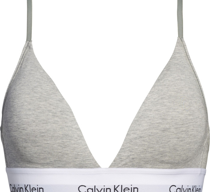 Dámská podprsenka Triangle Bra Modern Cotton 000QF5650E020 šedá - Calvin Klein