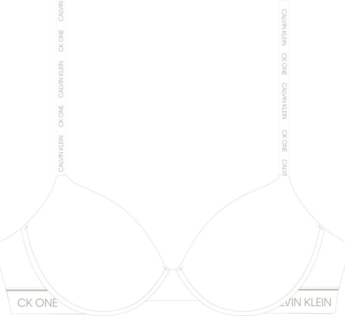 Spodní prádlo Dámské podprsenky LIGHTLY LINED DEMI 000QF5732E100 - Calvin Klein
