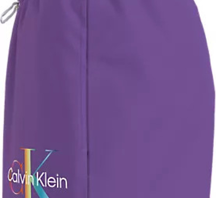 Pánské plavky Tkaný spodní díl SHORT DRAWSTRING KM0KM01007VBT - Calvin Klein