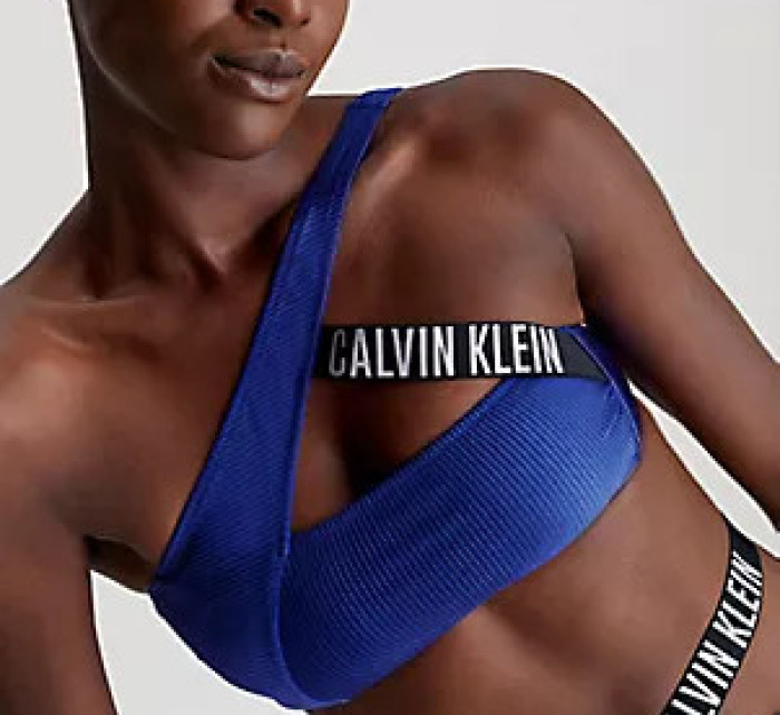Plavky Dámské topy ONE SHOULDER BRALETTE-RP KW0KW02388C7N - Calvin Klein
