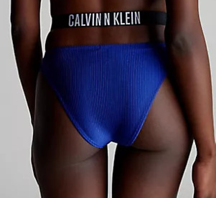 Dámské plavky Spodní díl plavek HIGH LEG CHEEKY BIKINI KW0KW02391C7N - Calvin Klein