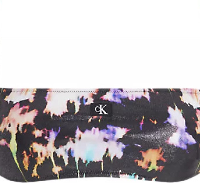 Plavky Dámské topy SQUARE BRALETTE-PRINT KW0KW025020GJ - Calvin Klein
