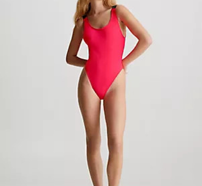 Dámské jednodílné plavky SCOOP BACK ONE PIECE KW0KW02576XN8 - Calvin Klein